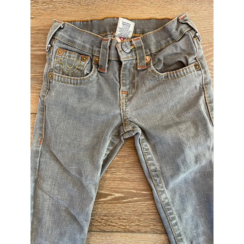 True Religion‎ gray straight leg jeans 8